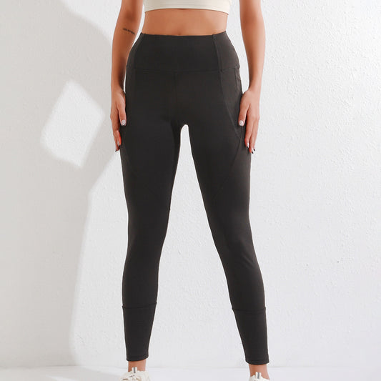 Stylish Women's High Waist Leggings with Zipper Pocket - Perfect for Comfort and Style